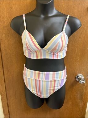 NWT/NWOT Adore Me Nina Pastel Bikini Set